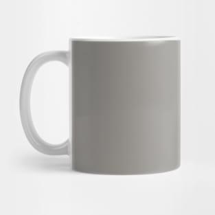 Solid Thunder Dark Gray Monochrome Minimal Design Mug